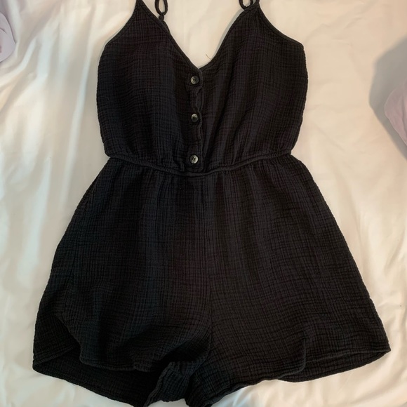 Zara Black Lightweight Women’s Medium Romper - Picture 1 of 6